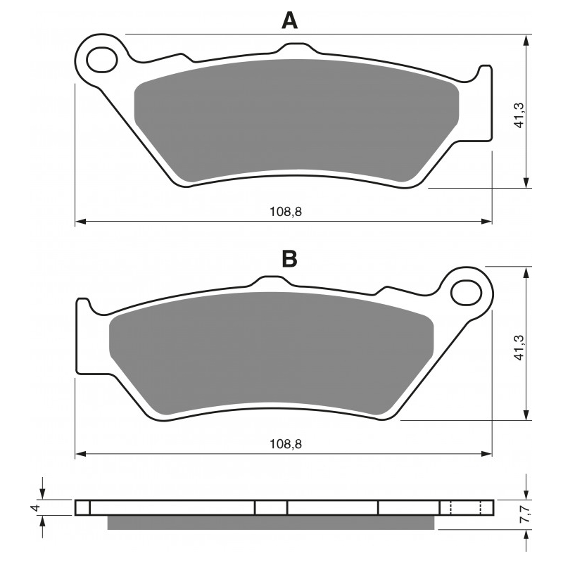 Brake pads GOLDFREN S33 STREET FRONT