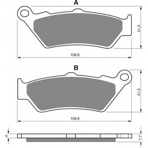 Brake pads GOLDFREN 106 GP6