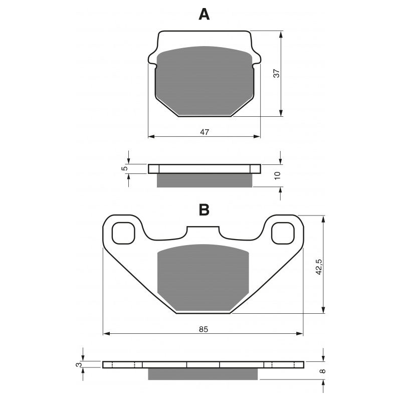 Brake pads GOLDFREN K5
