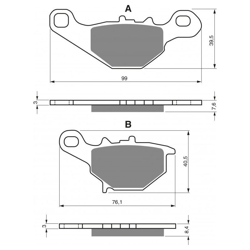 Brake pads GOLDFREN K5