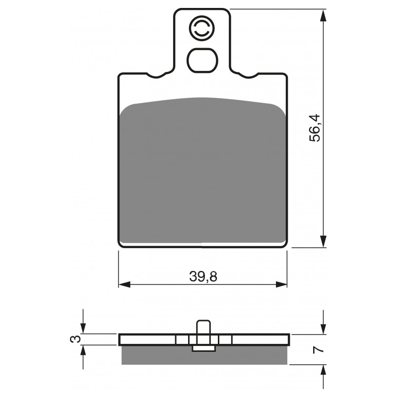 Brake pads GOLDFREN S33 STREET REAR