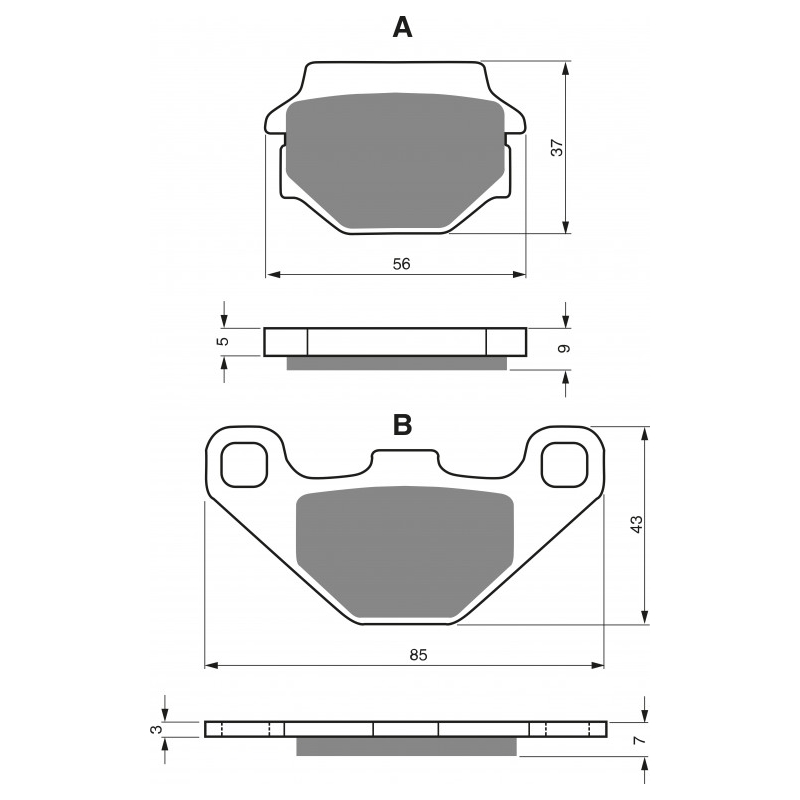 Brake pads GOLDFREN S3