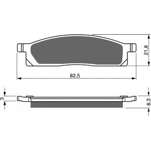 Brake pads GOLDFREN 034 K1