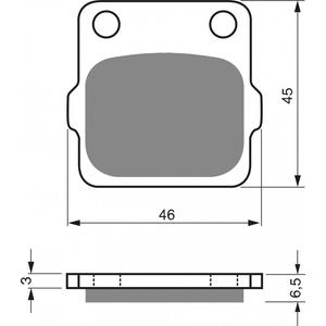 Brake pads GOLDFREN 077 K1