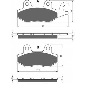Brake pads GOLDFREN 088 K1