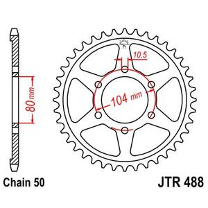 Rear sprocket JT JTR 488-41 41T, 530