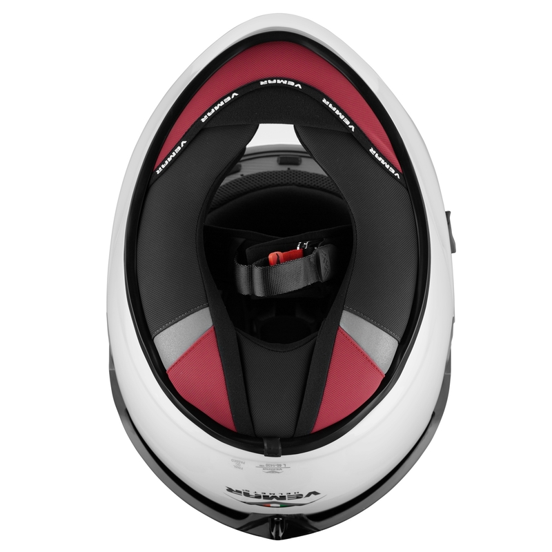 Kask integralny Vemar Hurricane Revenge czarno-biało-zielony
