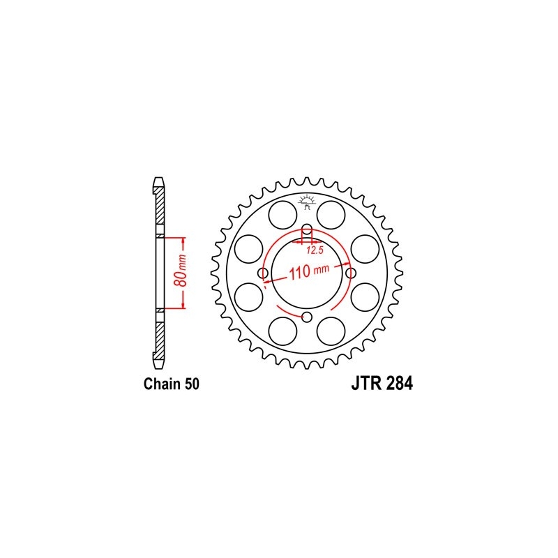 Rear sprocket JT 43T, 530