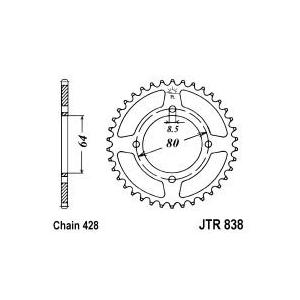 Rear sprocket JT JTR 838-35 35T, 428