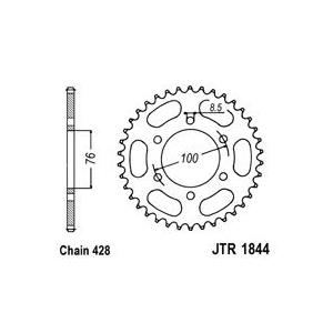 Rear sprocket JT JTR 1844-43 43T, 428