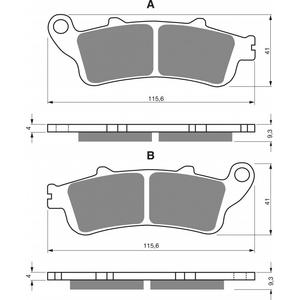 Brake pads GOLDFREN 135 S3