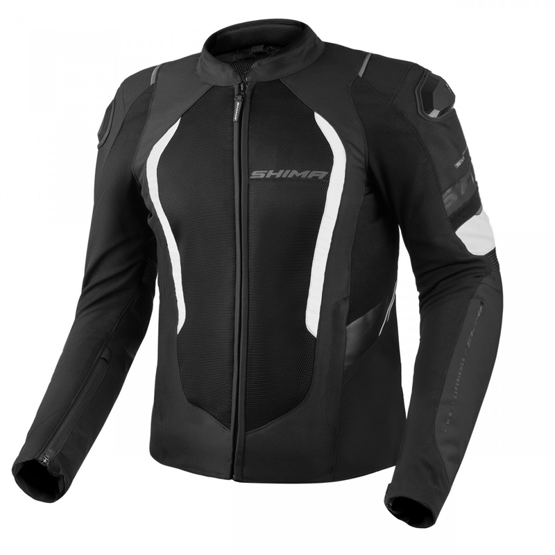 Kurtka motocyklowa Shima MESHPRO 2.0 czarno-biała
