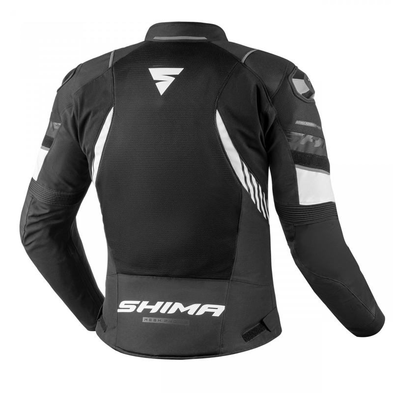 Kurtka motocyklowa Shima MESHPRO 2.0 czarno-biała