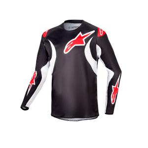 Dziecięca koszulka motocrossowa Alpinestars Racer Lucent 2024 czarno-biało-czerwona