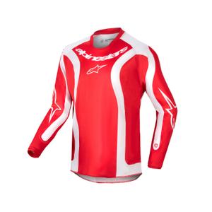 Dziecięca koszulka motocrossowa Alpinestars Racer Lurv 2024 czerwono-biała