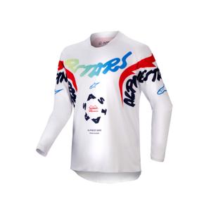 Dziecięca koszulka motocrossowa Alpinestars Racer Hana 2024 biała