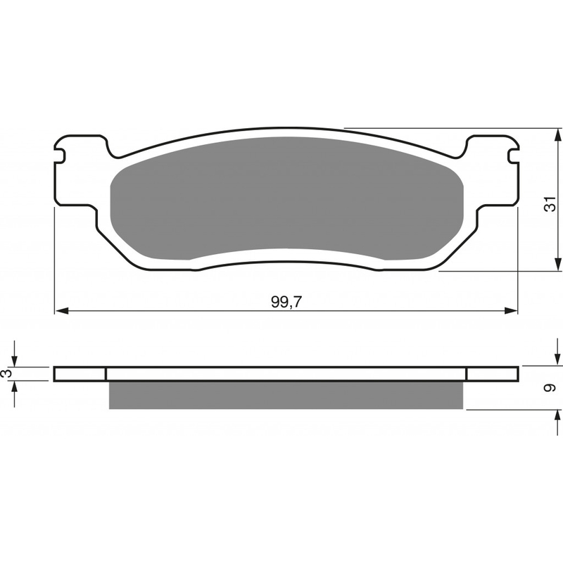 Brake pads GOLDFREN AD  STREET