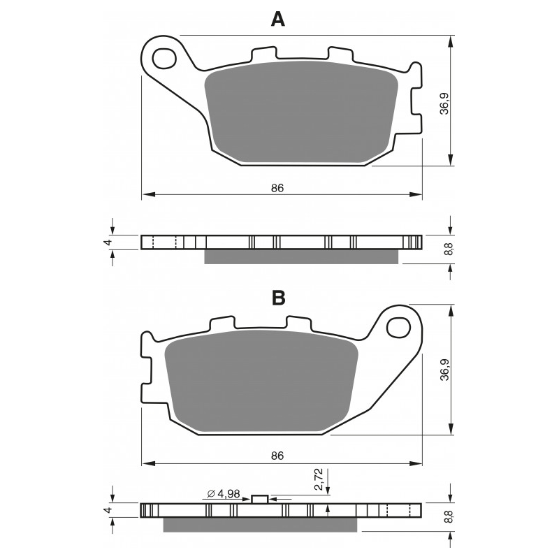 Brake pads GOLDFREN S3