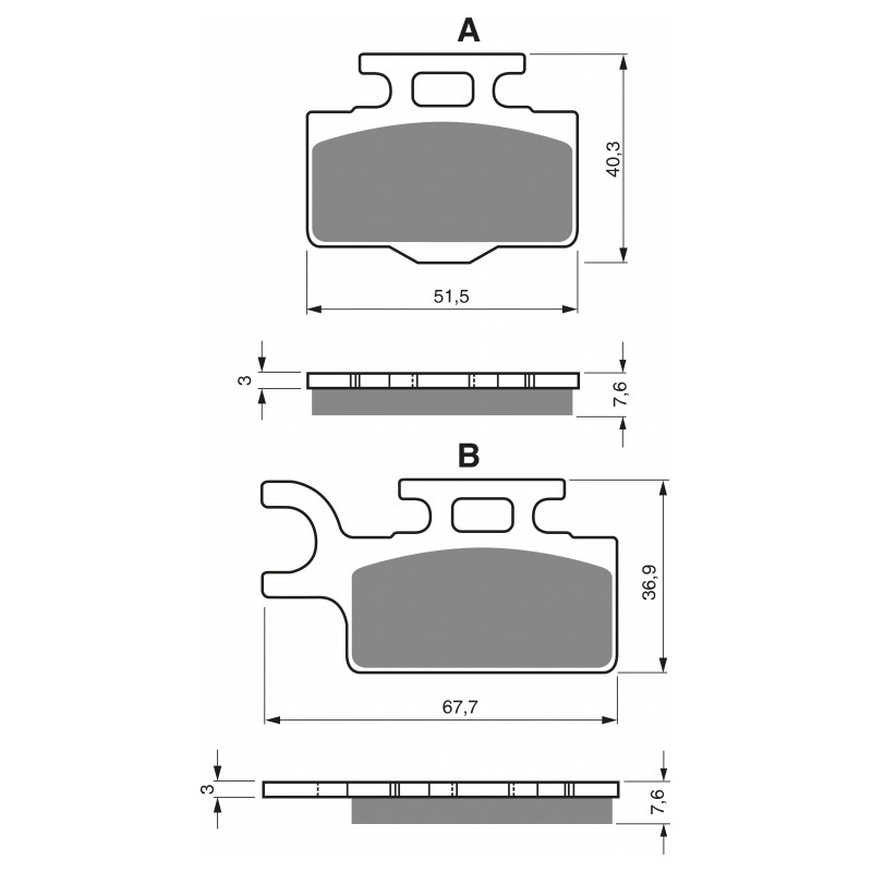 Brake pads GOLDFREN AD