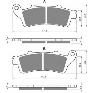 Brake pads GOLDFREN 178 AD  STREET