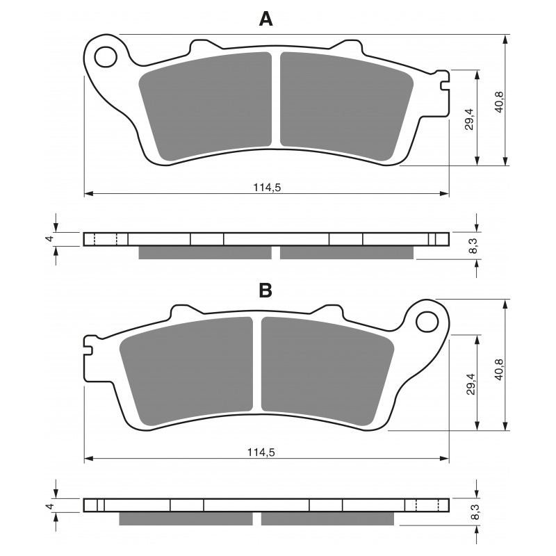 Brake pads GOLDFREN AD  STREET