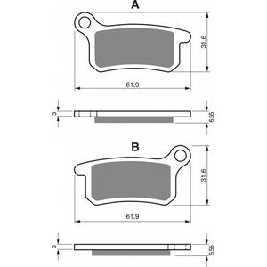 Brake pads GOLDFREN 185 AD