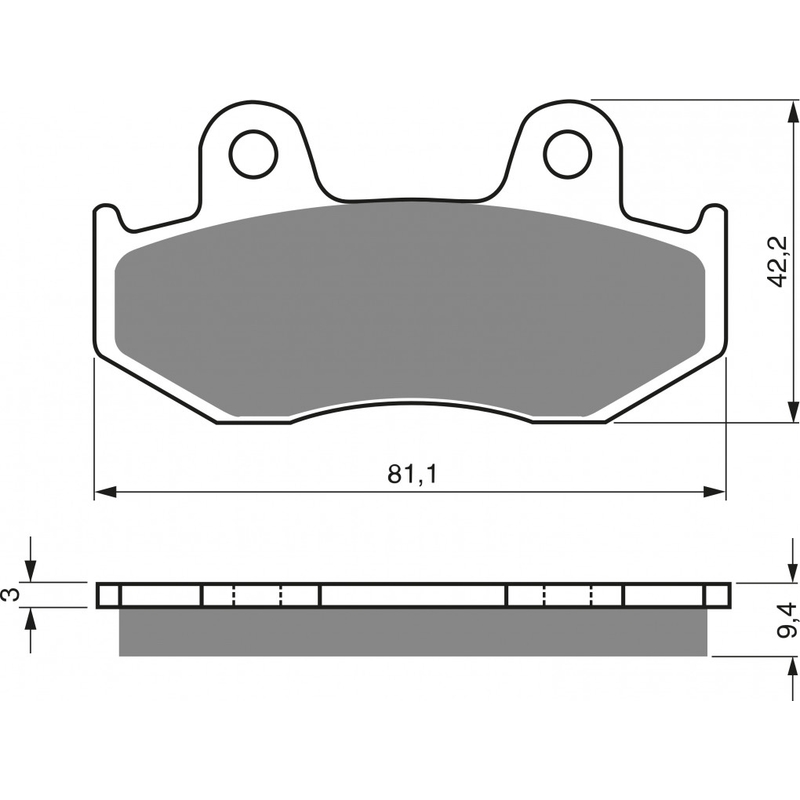 Brake pads GOLDFREN AD  STREET
