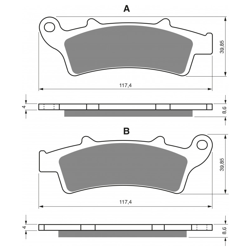 Brake pads GOLDFREN AD  OFF-ROAD FRONT