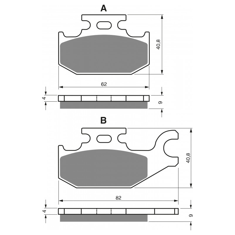Brake pads GOLDFREN K5