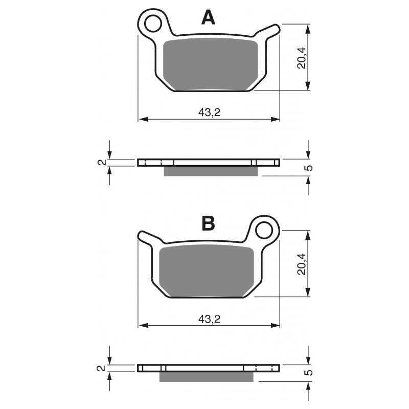 Brake pads GOLDFREN K5