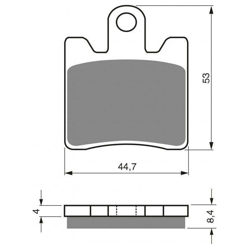 Brake pads GOLDFREN S33 STREET FRONT