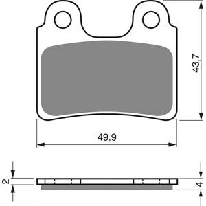 Brake pads GOLDFREN 168 K5