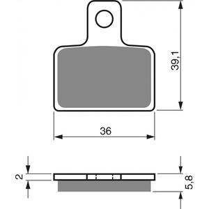 Brake pads GOLDFREN 173 K5