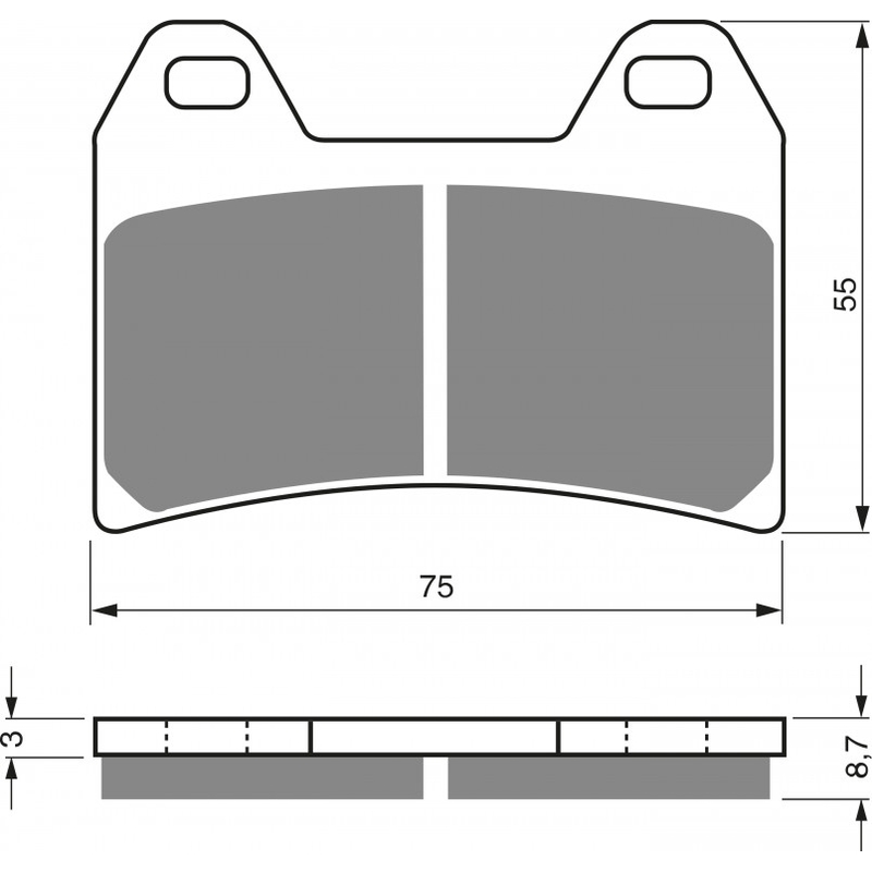 Brake pads GOLDFREN GP6