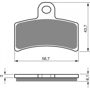 Brake pads GOLDFREN 143 S3