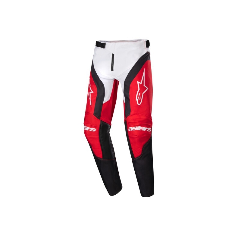 Dziecięce spodnie motocrossowe Alpinestars Racer Ocuri 2024 czerwono-biało-czarne