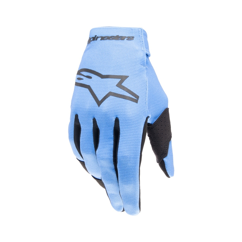 Dziecięce rękawice motocrossowe Alpinestars Radar 2024 jasnoniebiesko-czarne