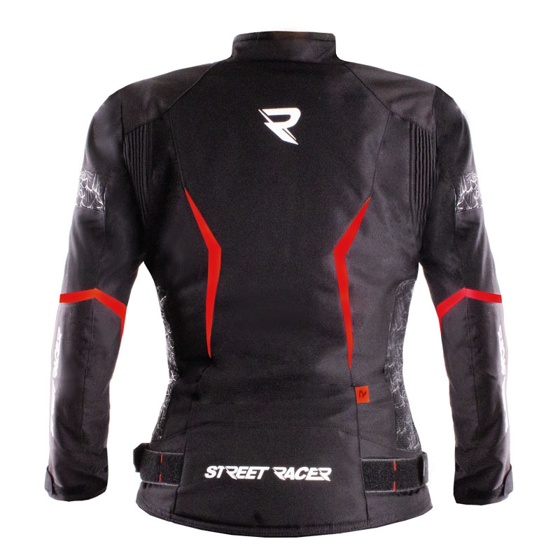 Damska kurtka motocyklowa Street Racer Rose Air czarno-czerwona