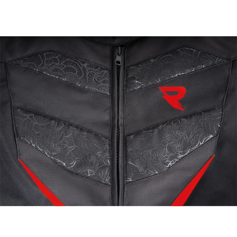 Damska kurtka motocyklowa Street Racer Rose Air czarno-czerwona