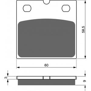 Brake pads GOLDFREN 197 S3