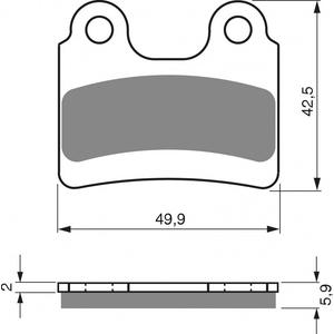 Brake pads GOLDFREN 198 S3
