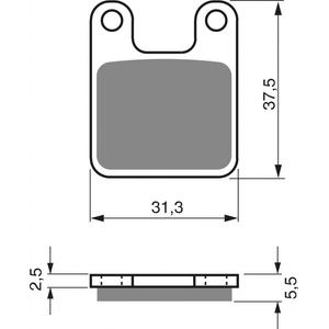 Brake pads GOLDFREN 201 S3