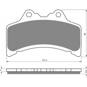 Brake pads GOLDFREN 204 S3