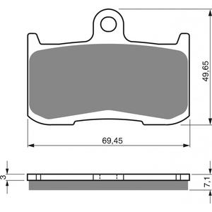 Brake pads GOLDFREN 207 AD  STREET