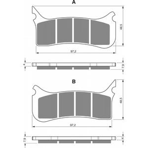 Brake pads GOLDFREN 212 S3
