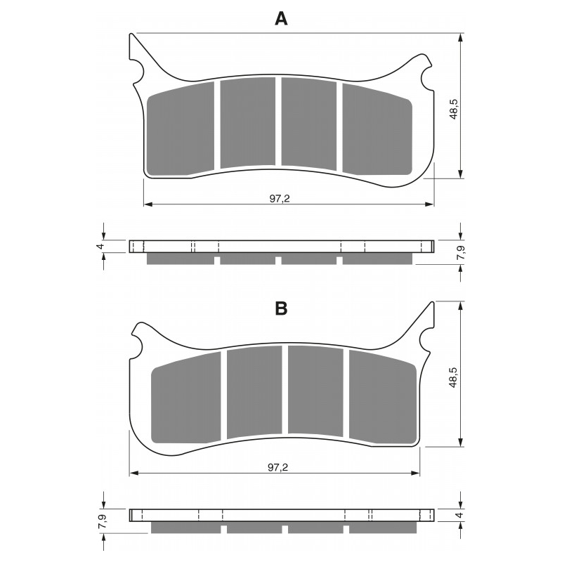 Brake pads GOLDFREN S3