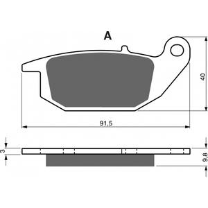 Brake pads GOLDFREN 221 AD  STREET