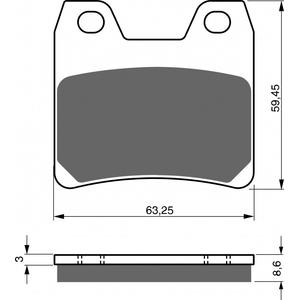 Brake pads GOLDFREN 222 AD  STREET