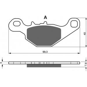 Brake pads GOLDFREN 226 AD