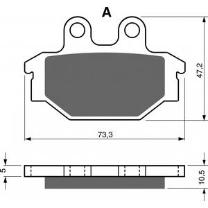 Brake pads GOLDFREN 230 AD  STREET